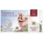 Áustria 5€ Ano Novo- O Porco Popular 2023 BNC